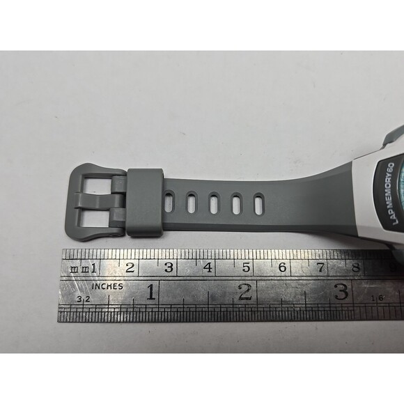 Casio LWS 1000H Womens Quartz Watch Illuminator Lap Memory 100M Gray New Battery - Picture 9 of 11